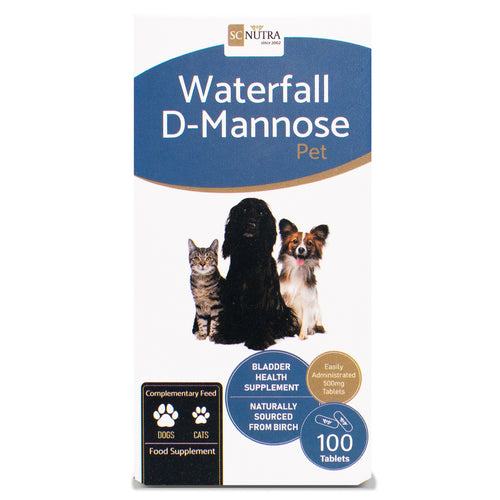 Waterfall D-Mannose Pet Tablets for Cats & Dogs