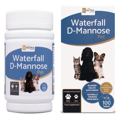 Waterfall D-Mannose Pet Tablets for Cats & Dogs