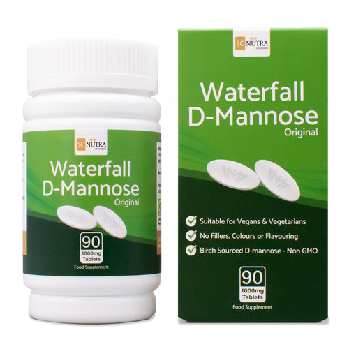 Waterfall D-Mannose 1000mg Tablets Value Pack