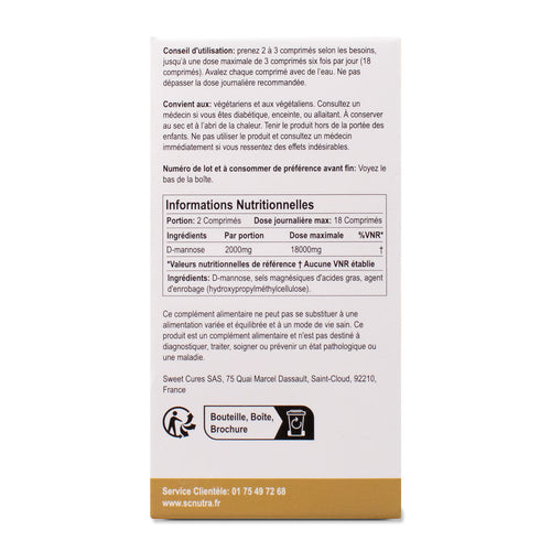 Waterfall D-Mannose 1000mg Tablets Value Pack