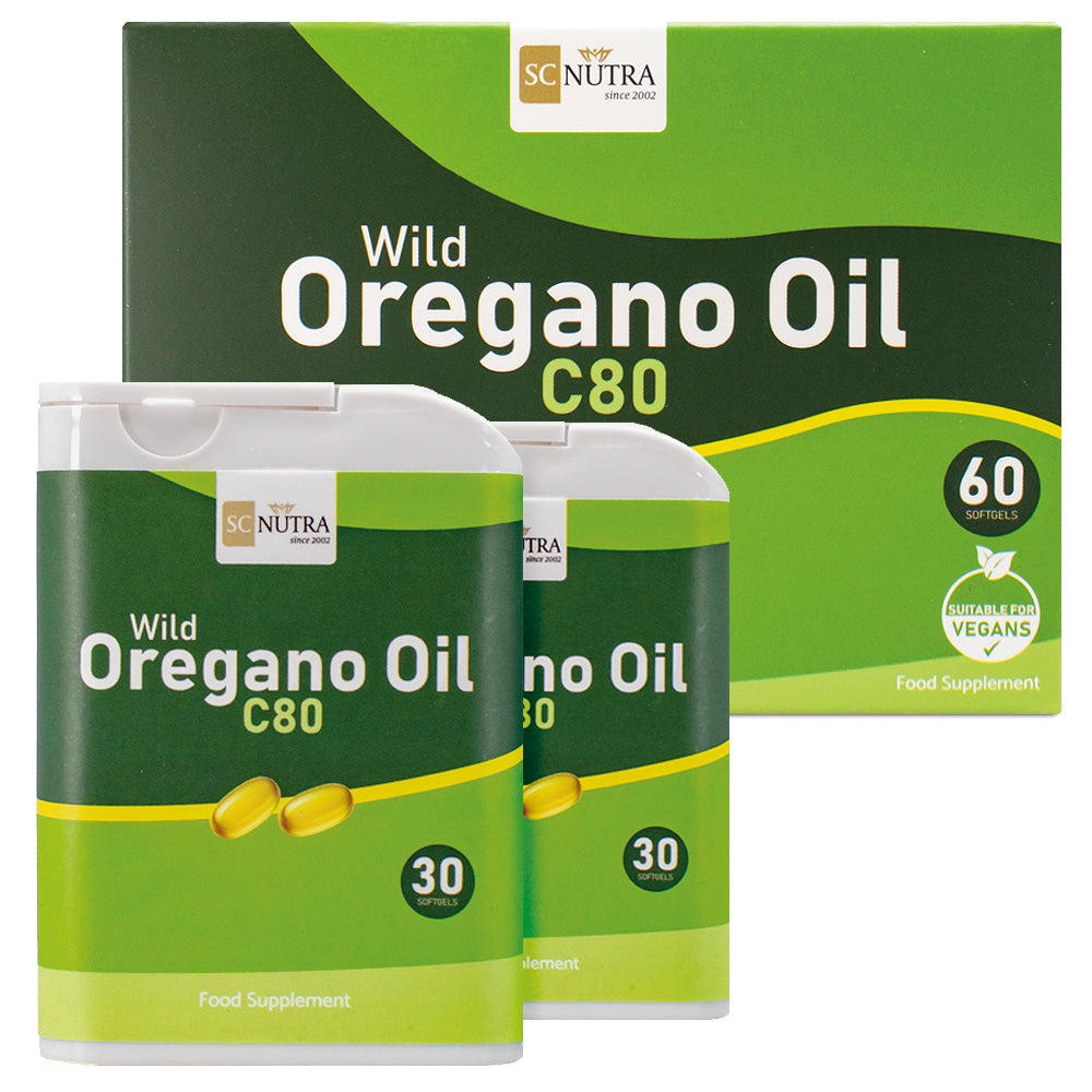 Wild Oregano Oil C80 Softgel Capsules – SC Nutra International