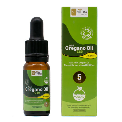 Organic Wild Oregano Oil C80 Advanced (Undiluted) 5ml